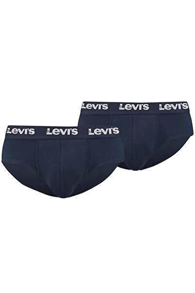 Levi's Ανδρικά Βαμβακερά Ελαστικά Σλιπ με Λογότυπο, Ναυτικό Μπλε, Πακέτο 2 τε...