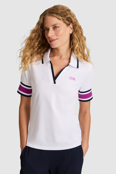 U.S. Polo Assn. تي شيرت أبيض نسائي 50323543-VR013