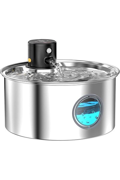 Guintray-bo Cat Water Fountain Wireless Cordless: Cat Fountain Battery Operat...