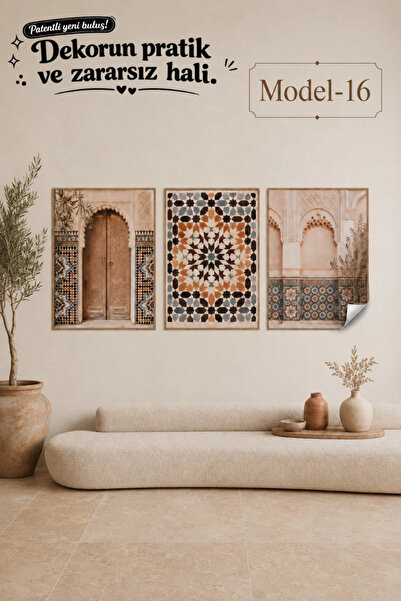 Akıllı Kağıt Static Cling Table - Poster Tile (Model- 16)
