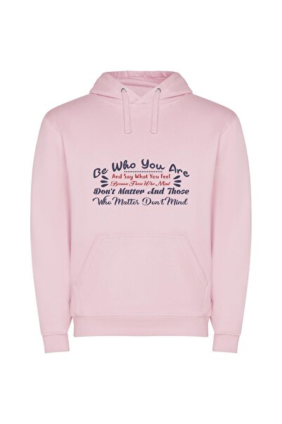 iLovePrints Seuss-inspired Authenticity Φούτερ με κουκούλα σε χρώμα Ροζ