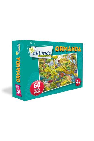 AKLIMDA ZEKA OYUNLARI 60 قطعة من لعبة الألغاز في الغابة