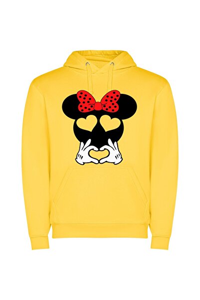 iLovePrints Enchanting Disney Mouse Collection Φούτερ με κουκούλα σε χρώμα Κί...