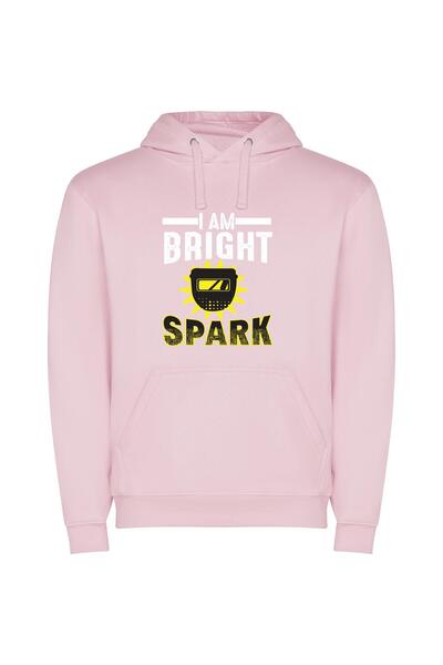 iLovePrints Radiant Spark Circuitry Φούτερ με κουκούλα σε χρώμα Ροζ