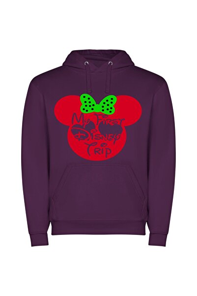 iLovePrints Disney Magic Awaits Φούτερ με κουκούλα σε χρώμα Μωβ