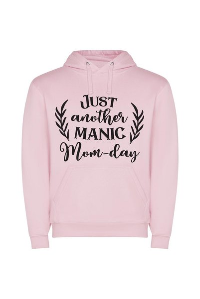 iLovePrints Manic Mom's Chaotic Chorus Φούτερ με κουκούλα σε χρώμα Ροζ