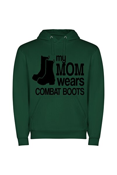 iLovePrints In Combat's Fashion Parade Φούτερ με κουκούλα σε χρώμα Πράσινο
