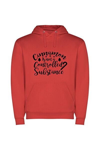 iLovePrints Witty Cinnamon Control Chronicles Φούτερ με κουκούλα σε χρώμα Κόκ...