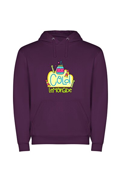 iLovePrints Delicious Frozen Delights Φούτερ με κουκούλα σε χρώμα Μωβ