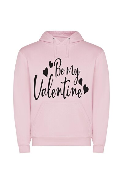 iLovePrints Monochrome Love Collection Φούτερ με κουκούλα σε χρώμα Ροζ
