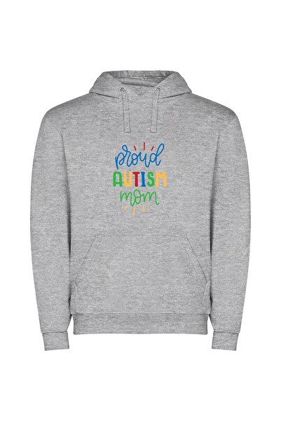 iLovePrints Pride: White Background Φούτερ με κουκούλα σε χρώμα Γκρι