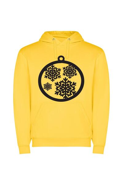 iLovePrints Hyper Detailed Snowflake Ornament Φούτερ με κουκούλα σε χρώμα Κίτ...