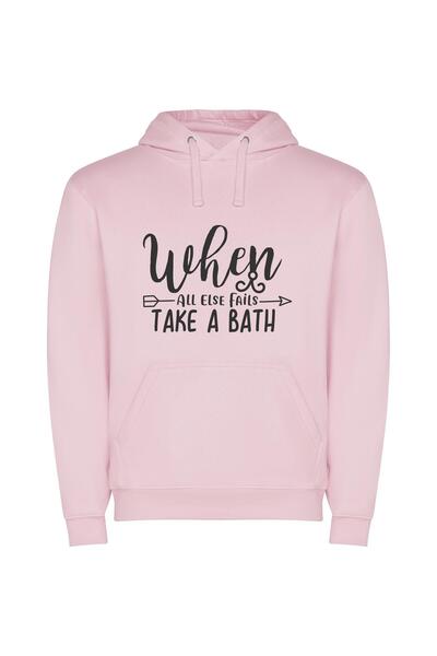 iLovePrints Pure Bathing Elegance Φούτερ με κουκούλα σε χρώμα Ροζ