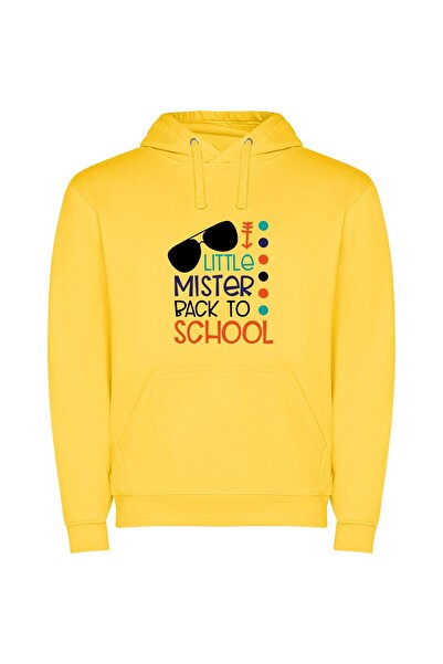 iLovePrints Educational Throwback: Little Mister Φούτερ με κουκούλα σε χρώμα ...
