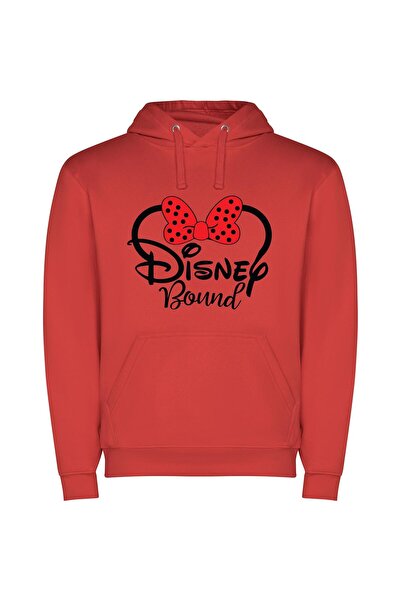 iLovePrints Disney Magic Bow Φούτερ με κουκούλα σε χρώμα Κόκκινο