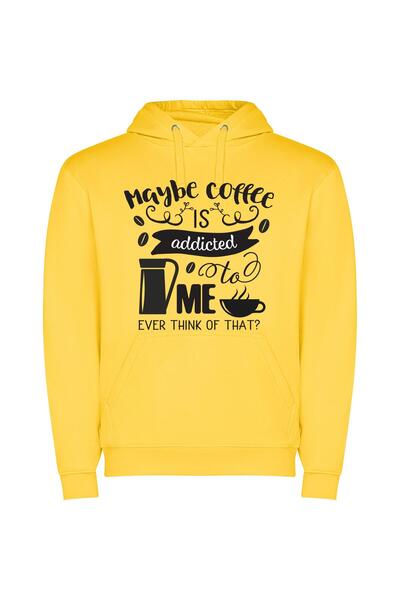 iLovePrints Coffee: Tempting Addiction's Aroma Φούτερ με κουκούλα σε χρώμα Κί...