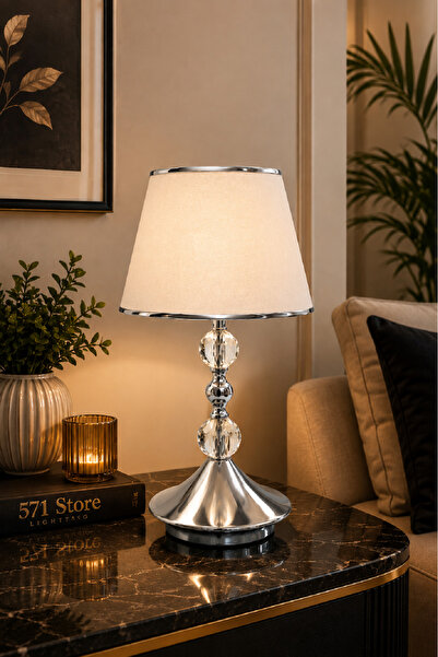 Generic Brand X44 Series Table Lamp Shade Metal Leg Fabric Headboard Pine Acc...