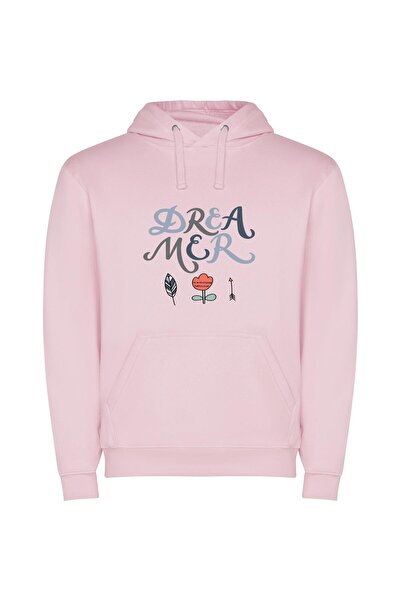 iLovePrints Dream Blossom Φούτερ με κουκούλα σε χρώμα Ροζ