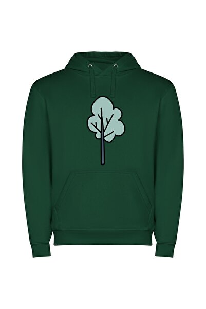 iLovePrints Stately Solitary Arboreal Elegance Φούτερ με κουκούλα σε χρώμα Πρ...