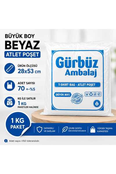 isopack beyaz Atlet büyük Boy grbz