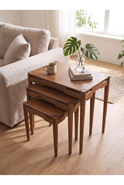 KleinHaus Furniture Sera Zigon Sehpa Takımı 3'lü