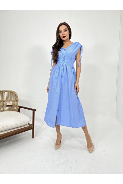 MODA ŞEHRİ 5486 dress-dallas striped