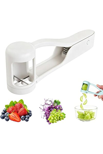 GENERAL Chrysoverde Grape and Cherry Tomato Cutter, Handheld Fruit Slicer for...