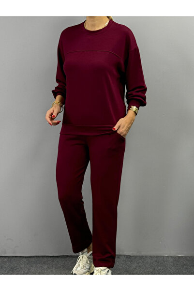 oniks store Women's Long Sleeve Crew Neck Viscose Two Thread Blouse and Pants...