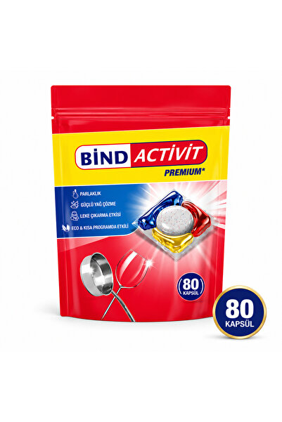 Bind Activit Premium Dishwasher Capsule 80's