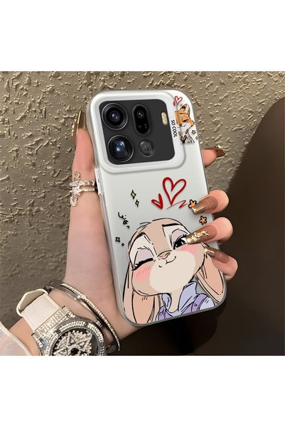 CHICASELUX Oppo Find X9 Pro 5g Compatible Heart-Themed Fox Rabbit Printed Cas...