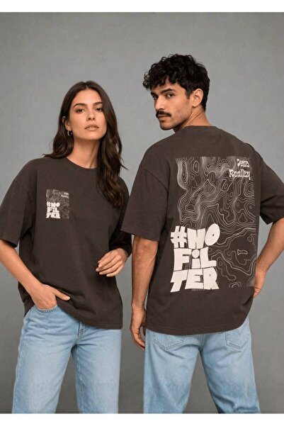 JANTIL MODA ΜΠΛΟΥΖΑΚΙ UNISEX ΜΕ ΣΤΑΜΠΑ ΜΠΡΟΣΤΑ ΚΑΙ ΠΙΣΩ - ΚΟΝΤΟΜΑΝΙΚΟ