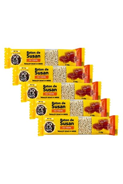 Solaris Plant Σετ Top Bottom 5x μπάρες σουσαμιού με μέλι, χωρίς ζάχαρη, πρόσθ...