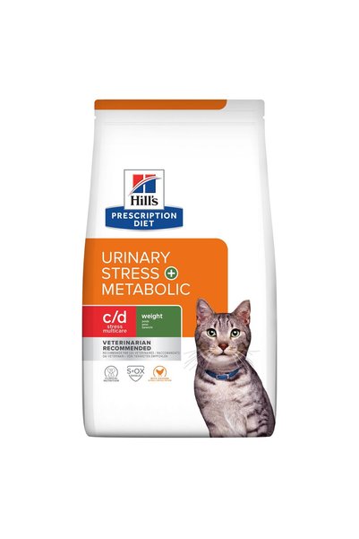 Hill's Prescription Diet C/D URINARY STRES+METABOLIC Kedi Maması 3 KG / Evcil...