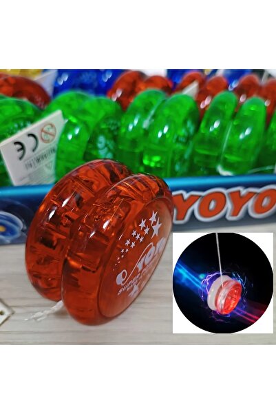 Shoplandu Led Işıklı Yanıp Sönen Rengarenk Yoyo Nostaljik Topaç Oyuncak Kaliteli Rulmanlı Pro Yoyo 1 Adet