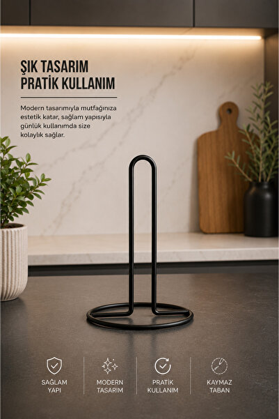 ANZA HOME Metal Kağıt Havluluk, Dik Havlu Peçetelik, Rulo Peçetelik