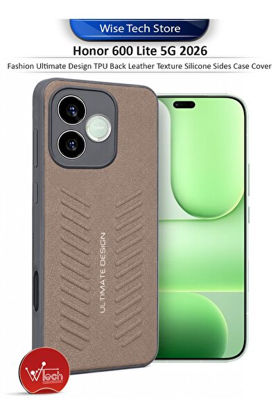 Wtech Honor 600 Lite 5G 2026 Fashion Ultimate Design TPU Back Leather Texture...