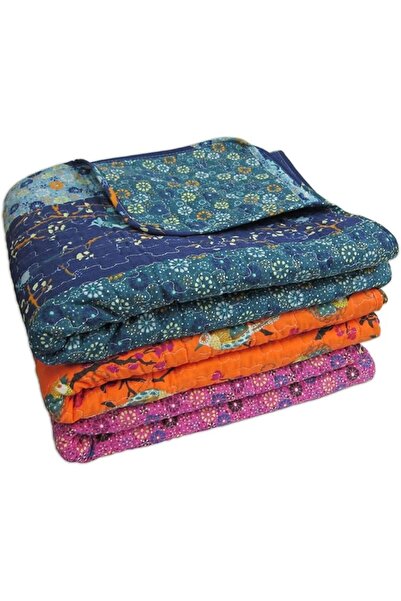 Lush Decor Royal Empire Reversible Cotton Throw Blanket, 50" W x 60" L, Peaco...