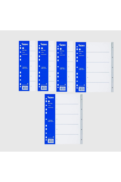 Noki SEPARATOR 1-5 CIFRE PP (INDEX SEPARATOR) (Pachet de 5)
