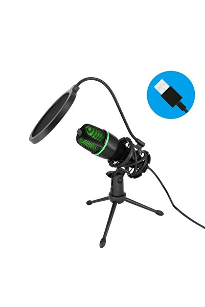 Choice ميكروفون USB احترافي مزود بإضاءة RGB، ميكروفون مكثف سلكي مضاد للضوضاء،...