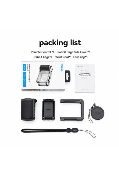 Choice Package include TELESIN Aid Hand Grip ZOOM Detachable Remote Control K...