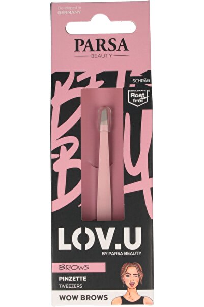OEM LOV.U ροζ λοξό τσιμπιδάκι, 1 τεμάχιο.