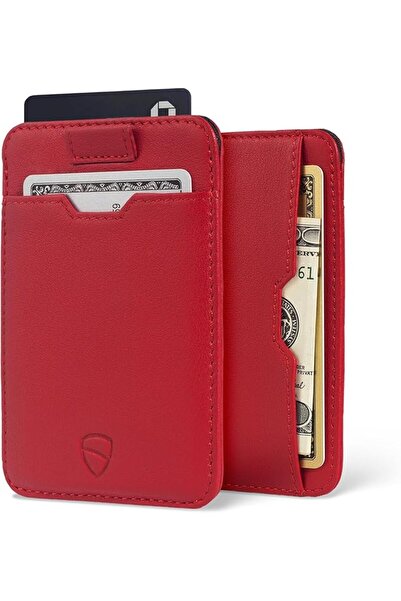 Vaultskin CHELSEA Slim Leather Card Wallet for Men, RFID (Matt Green) | Slim ...