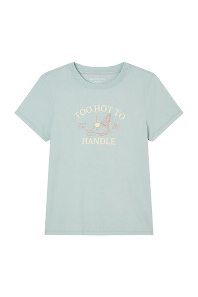 Giordano Women’s Cotton Crew Neck Printed Comfort Tee