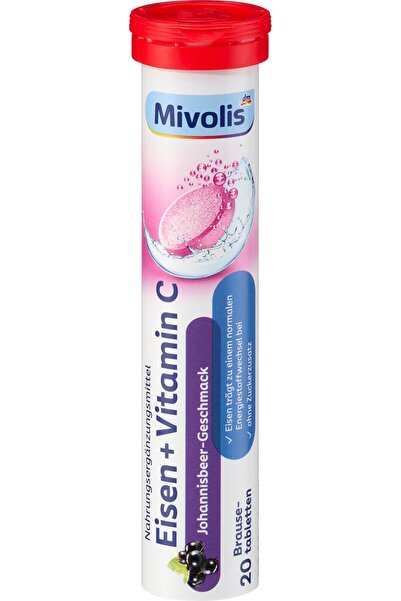 OEM Effervescent tablets Iron + vitamin C with sweeteners, 20 pcs