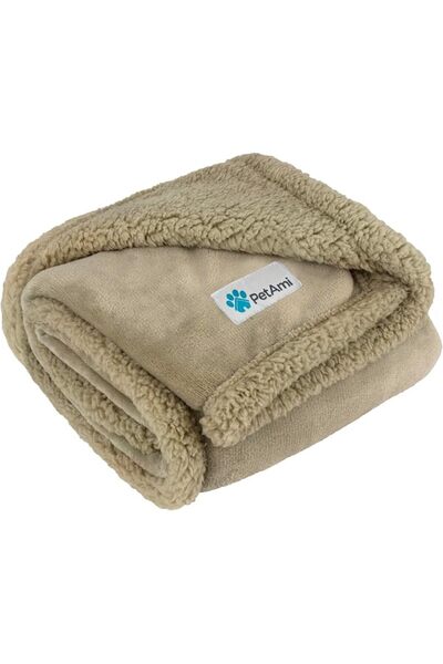 PetAmi Fluffy Waterproof Dog Blanket Fleece | Soft Warm Pet Fleece Throw for ...