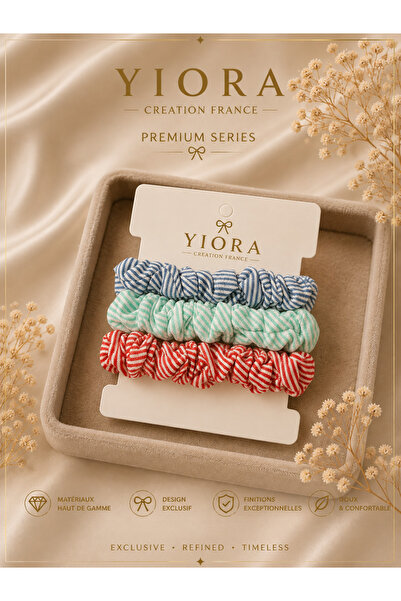 yiora 3-Piece Women's Fabric Striped Non-Marking/Non-Breaking Non-Slip Rubber...
