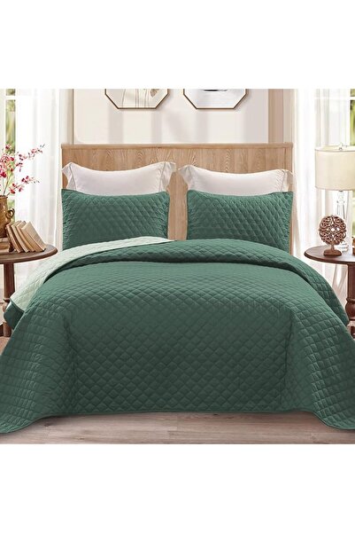 Exclusivo Mezcla Reversible Twin Quilt Bedding Set with Pillow Sham, Lightwei...