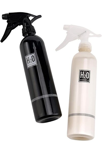 Lawazim White and Black Spray Kit - Set of 2 (500ml Each) - Adjustable Lockab...