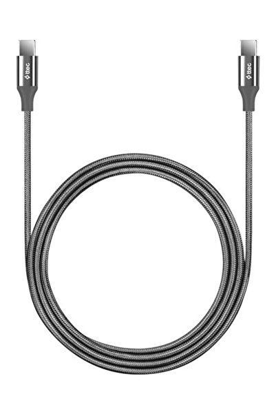Ttec Alumicable Usb-c/usb-c 150cm 100w Pd/qc Hızlı Şarj/Data Kablosu Uzay Grisi