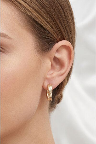 İris Jewelrys Elen Gold Küpe